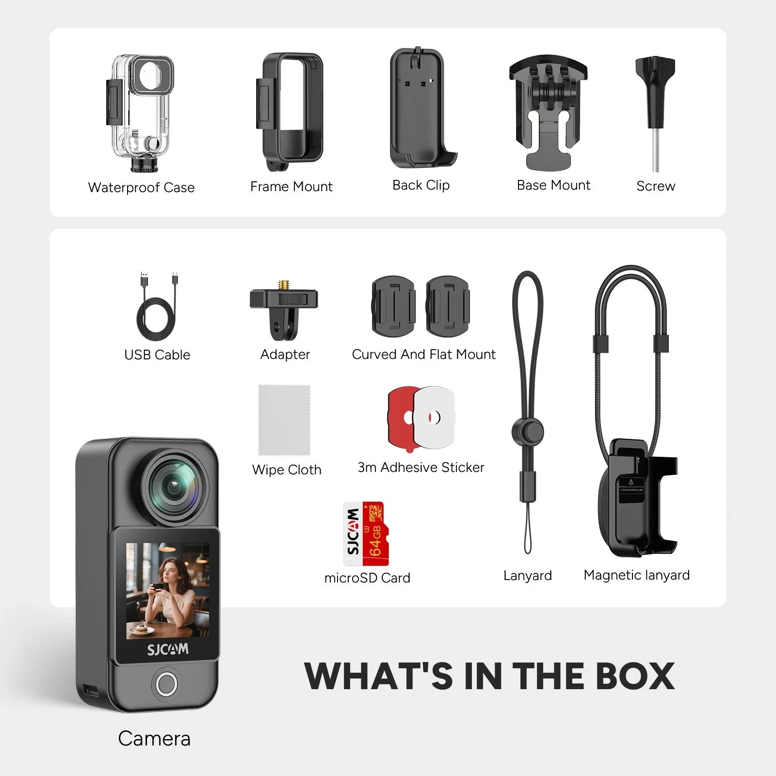SJCAM C400 Pocket Action Camera 4K WiFi 5G Touch Screen 6-Axis Stabilization
